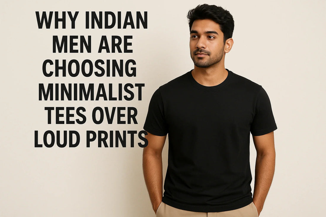 Why Indian Men Are Choosing Minimalist Tees Over Loud Prints