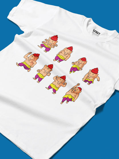 Poses of Ganpati T-shirt for Kids