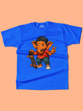 Skate-Board Ganpati T-shirt for Kids