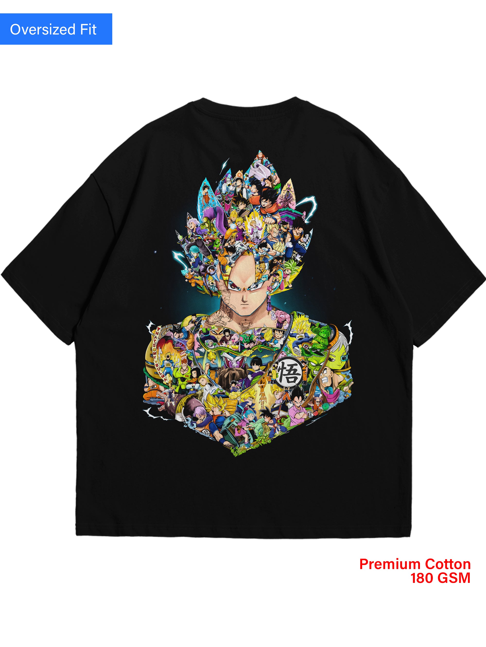 Goku anime oversized tshirt for men​