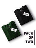 Pack of 2 - Dark Green & Black