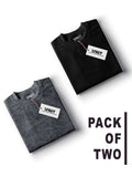 Pack of 2 - Charcoal & Black