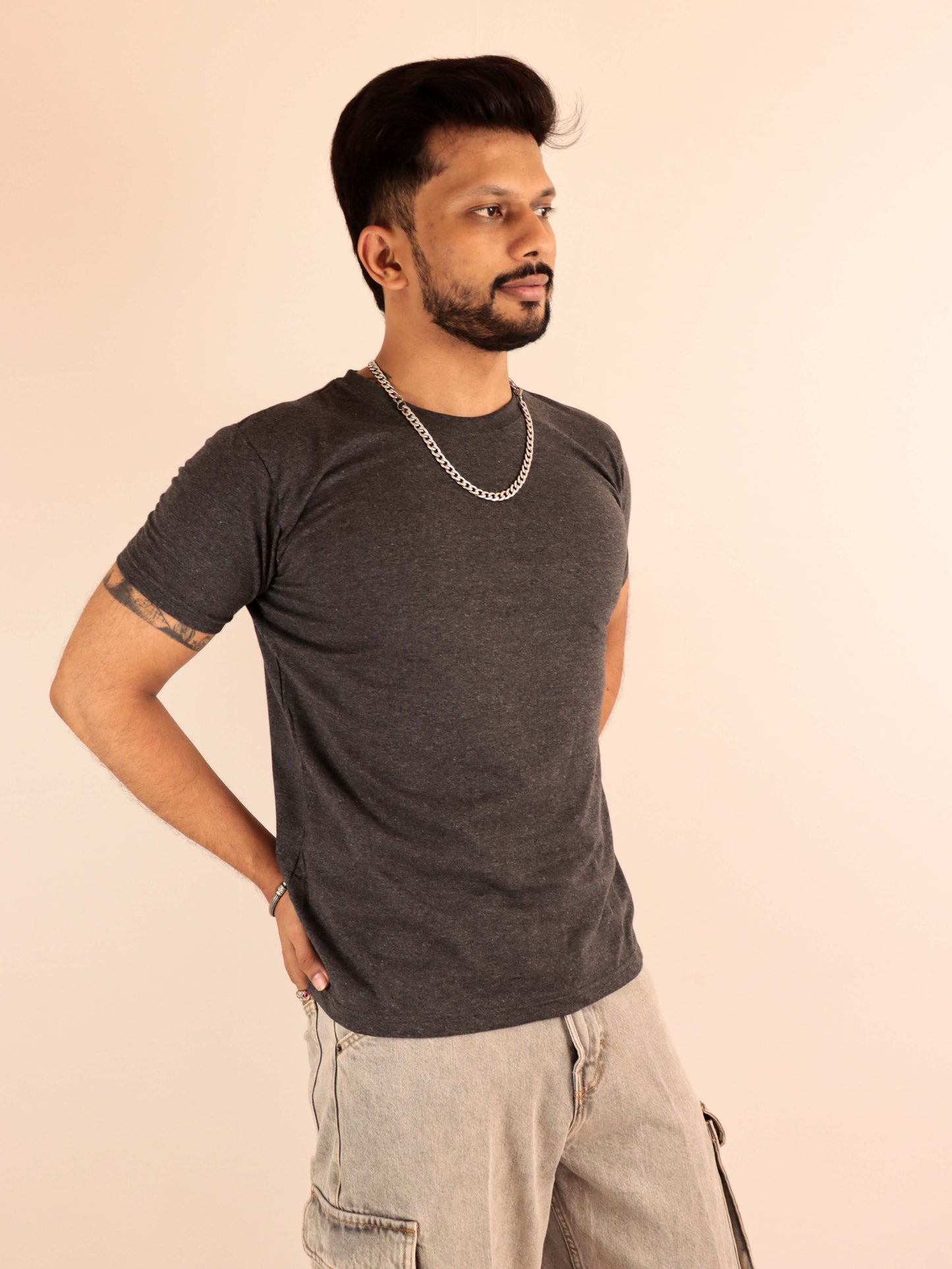 Shop for plain charcoal t shirt