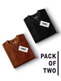 Pack of 2 - Chocolate Brown & Black