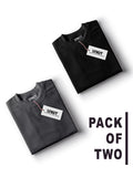 Pack of 2 - Asphalt Grey & Black