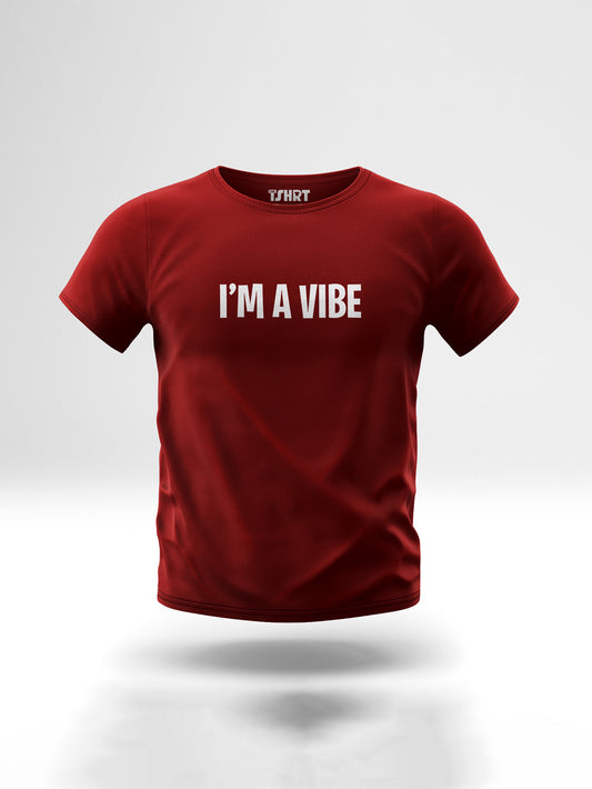 I'M VIBE - WINE // PRINTED COTTON