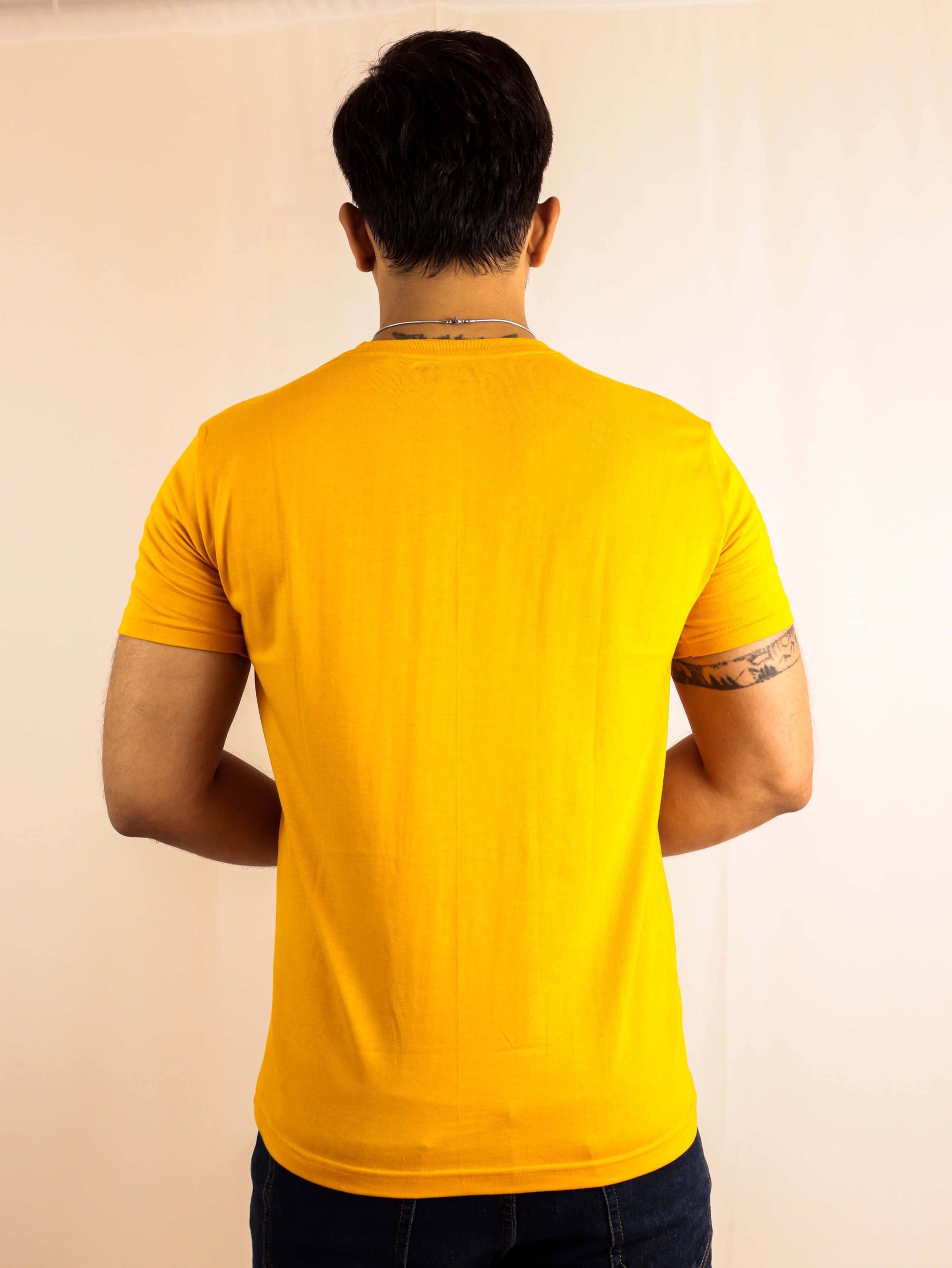 mustard yellow t shirt men