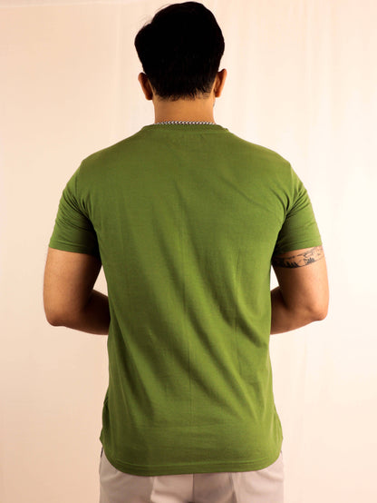 buy plain olive green t shirt online