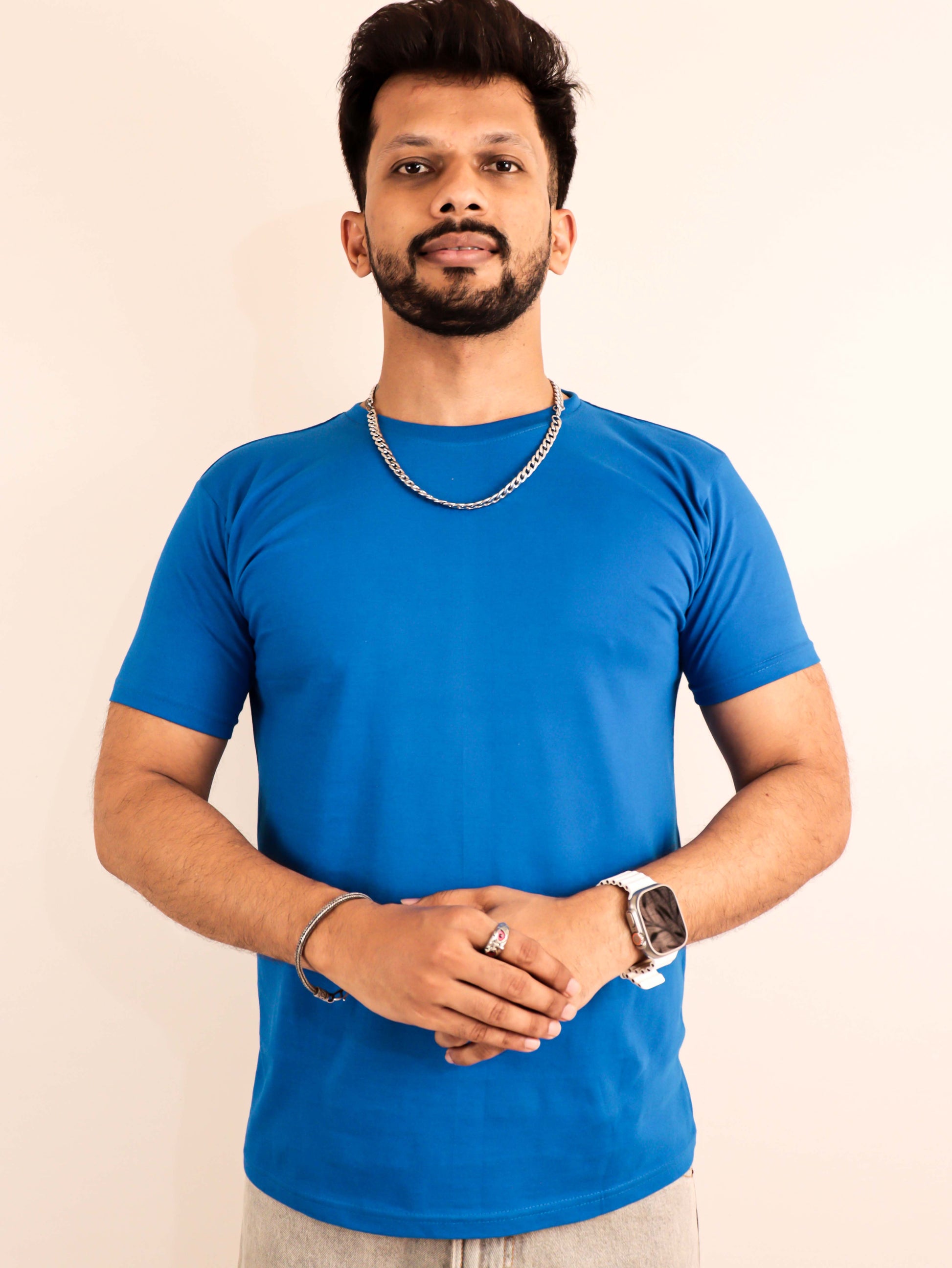 buy plain royal blue t shirt online