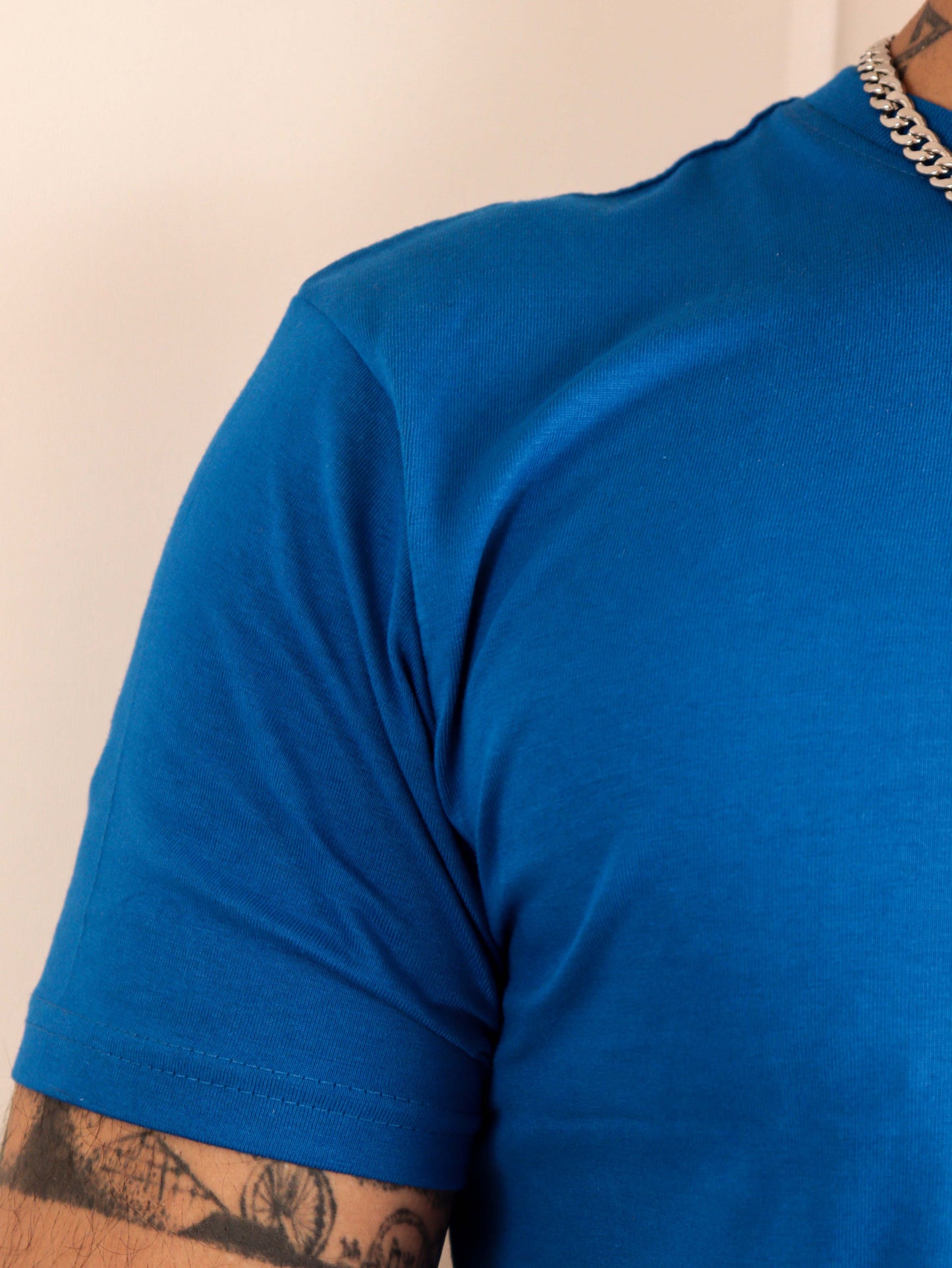 mens plain royal blue tee shirt