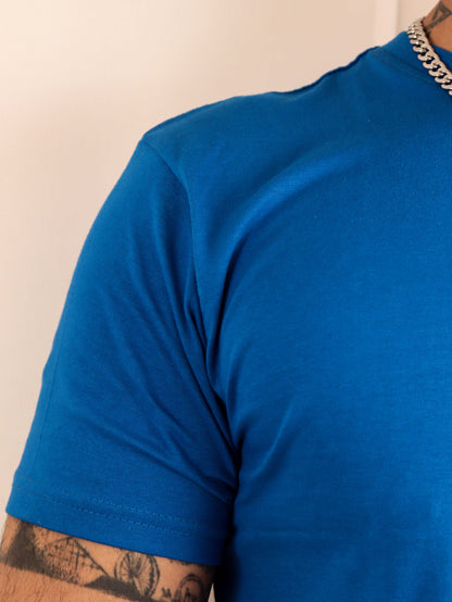 mens plain royal blue tee shirt