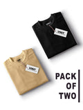 Pack of 2 - Beige & Black