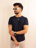 plain navy blue t-shirt for men