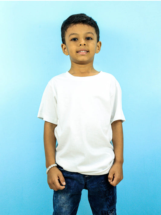 white plain t shirt for kids